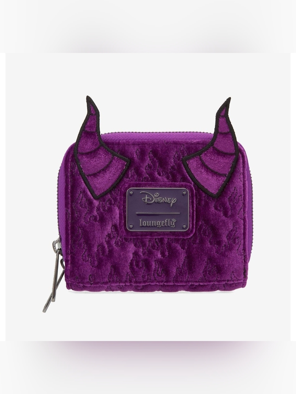 Loungefly Disney Maleficent Purple Velvet Accordion Style Wallet 💜